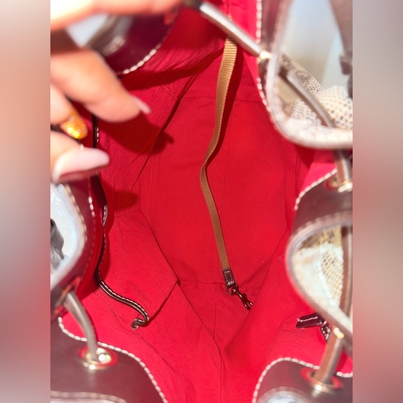 Dooney & Bourke Serena Python Drawstring Bag Limited Edition - Picture 10 of 15